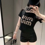2025年2月9日新品 miumiu 半袖 Tシャツcan 工場