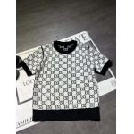 2025年2月12日のgucciウールジャカードニットの丸首Tシャツ  kele 工場