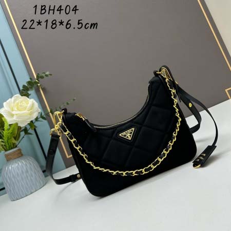 2025年4月27日入荷新作 1BH404手提款nylon Hobo   型番：1BH404SIZE:22XX18x底6.5cm  /XX工場