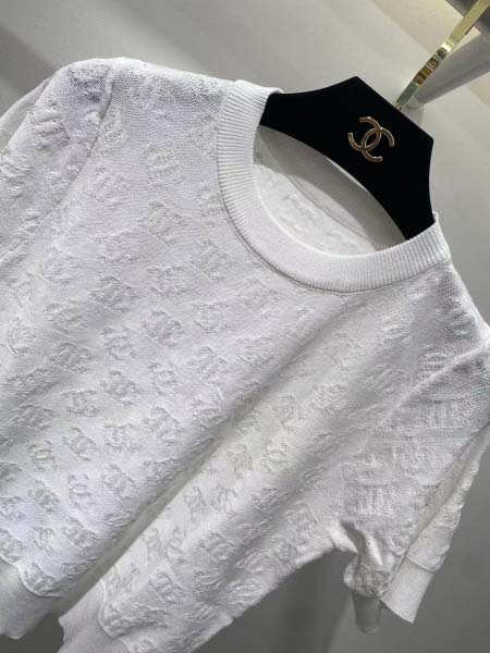 2025年4月30日入荷春夏新作Chanelニット半袖 Tシャツ can工場