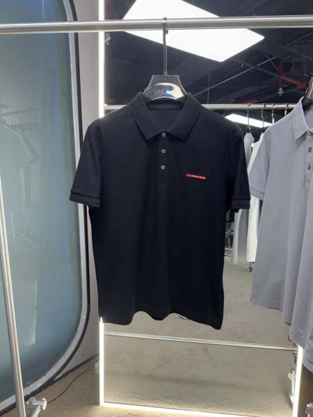 2025年4月24日入荷新作PRADA半袖ポロシャツ 原版复刻高級品香港の会社超厳選★入手困難/誕生日プレゼント/yinx工場48-56