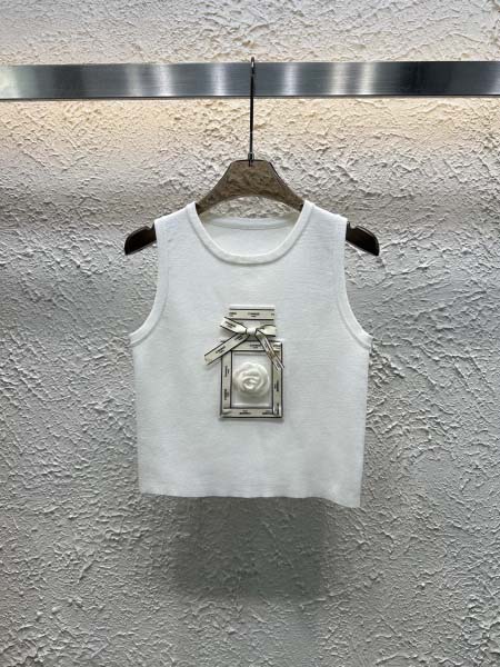2025年4月30日入荷春夏新作Chanelニットタンクトッ...