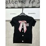 2025年4月30日入荷春夏新作miumiu斜め肩 ニット半袖 Tシャツ  can工場