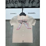 2025年4月30日入荷春夏新作miumiu斜め肩 ニット半袖 Tシャツ  can工場
