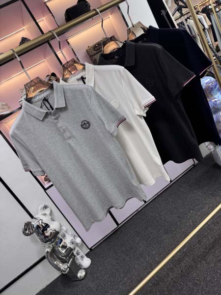 2025年5月20日入荷新作Moncler半袖ポロシャツ 原版复刻高級品香港の会社超厳選★入手困難/誕生日プレゼント/yinx工場M-XXXL