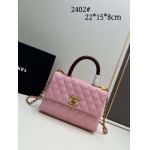 2025年5月29日入荷新作   Chanel  coco handle  Coco  SIZE22x15x8 お安い/人気/革/バッグ/XX工場