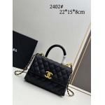 2025年5月29日入荷新作   Chanel  coco handle  Coco  SIZE22x15x8 お安い/人気/革/バッグ/XX工場