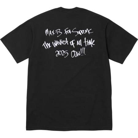 2025年6月13日入荷新作MAX B T SUPREME SS25 MAX B TEE S-XL誕生日プレゼント/男女兼用/高品質/正規品と同じ人気/16工場