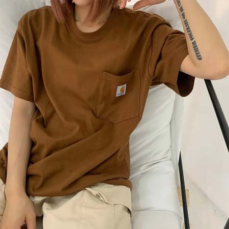 2025年6月13日入荷新作Carhartt WIP S/S POCKET TEE T S- XL誕生日プレゼント/男女兼用/高品質/正規品と同じ人気/16工場