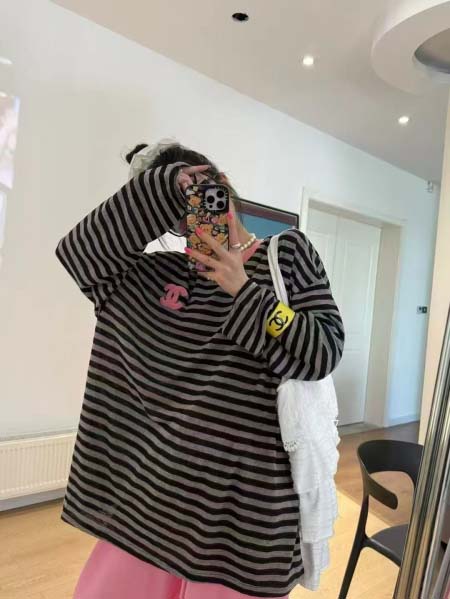 2025年6月12日入荷春夏新作Chanel 長袖tシャツフ...