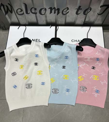 2025年6月12日入荷春夏新作Chanelニットファッショ...