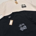 2025年6月13日入荷新作  STUSSY SS25 DICE TEE PIGMENT DYED T  S-XL    誕生日プレゼント/男女兼用/高品質/正規品と同じ人気/16工場