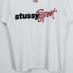 2025年6月14日入荷新作Stussy SS24 SPORT SCRIPT TEE logo T S- XL  誕生日プレゼント/男女兼用/高品質/正規品と同じ人気/16工場