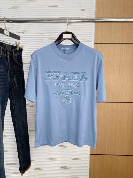 2025年7月1日入荷新作Prada半袖Tシャツ 高级品超厳...