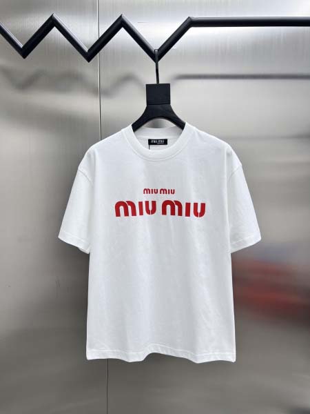 2025年7月22日入荷新作MiuMiu半袖 tシャツ人気商...