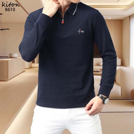 2025年9月23日入荷新作KITON長袖ポロ 秋物 冬物高品質人気商品/LM工場