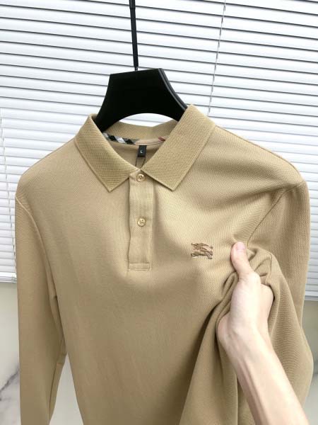 2025年9月23日入荷秋冬新作Burberry 長袖ポロウォームシャツ 長袖ポロ 秋物 冬物高品質人気商品/LM工場