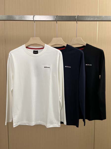 2025年9月24日入荷秋冬新作Kiton長袖Tシャツ高級品...