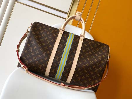 2025年12月9日入荷Louis Vuitton バッグ50CM  Keepall Bandoulière 50 Monogram Mon Monogram 29 x 23 x 50高品質新作/誕生日プレゼント/ZC工場