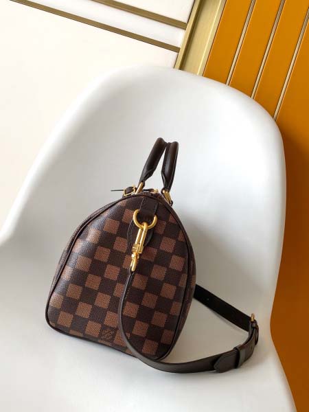 2025年12月9日入荷Louis Vuitton バッグN40772 Speedy 25 Damier Ebene Nigo 15 x 15 x 25 高品質新作/誕生日プレゼント/ZC工場