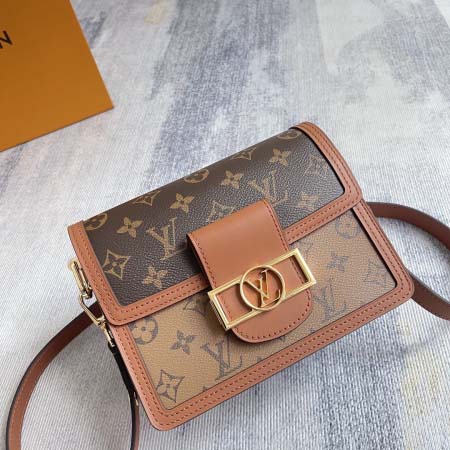 2025年12月9日入荷Louis Vuitton バッグM45958 M44391 Dauphine 2019 Nicolas Ghesquière Monogram Monogram Reverse 25.0 高品質新作/誕生日プレゼン