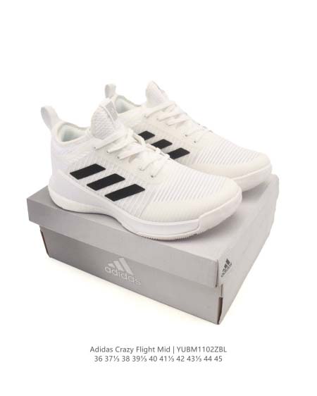 2025年12月新品Adidas Crazyflight Mid人気 スニーカー男女兼用/誕生日プレゼント/XH工場