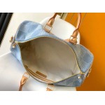 2025年12月9日入荷Louis Vuitton バッグN40739 Keepall Bandoulière 50 Damier Denim 3D 50.0 x 29.0 x 23.0 高品質新作/誕生日プレゼント/ZC工場