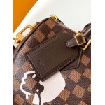 2025年12月9日入荷Louis Vuitton バッグN40772 Speedy 25 Bandoulière Damier Phriendship Pharrell Williams Nigo Damier Ebene Nigo 15