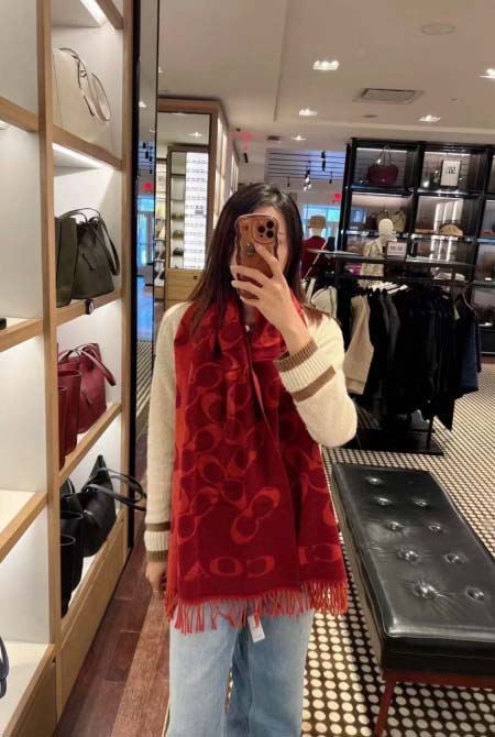 2025年12月10日入荷新品Coachマフラーギフト/誕生...