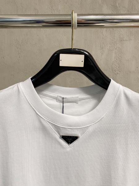 2026年3月19日春夏新作Prada半袖 tシャツ原版復刻高級素材/A5工場