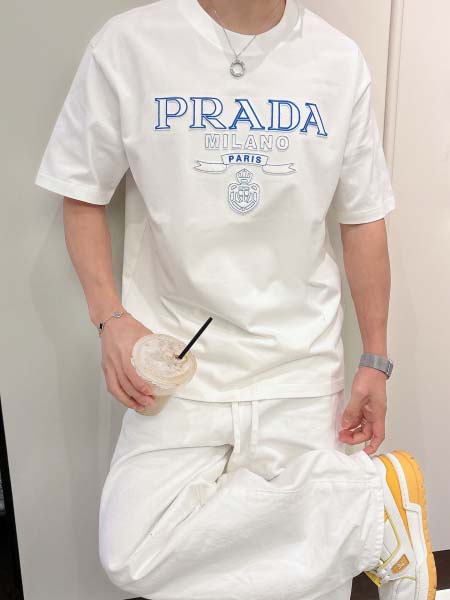 2026年3月28日入荷新作Prada半袖Tシャツ春夏高品質超厳選★入手困難/LD工場