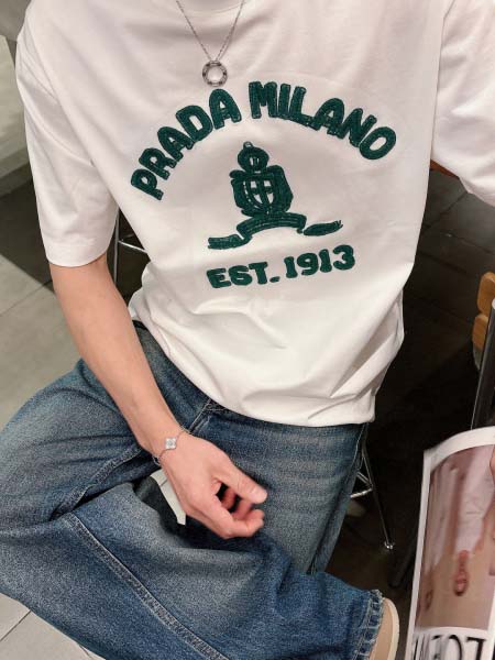 2026年3月28日入荷新作Prada半袖Tシャツ春夏高品質超厳選★入手困難/LD工場