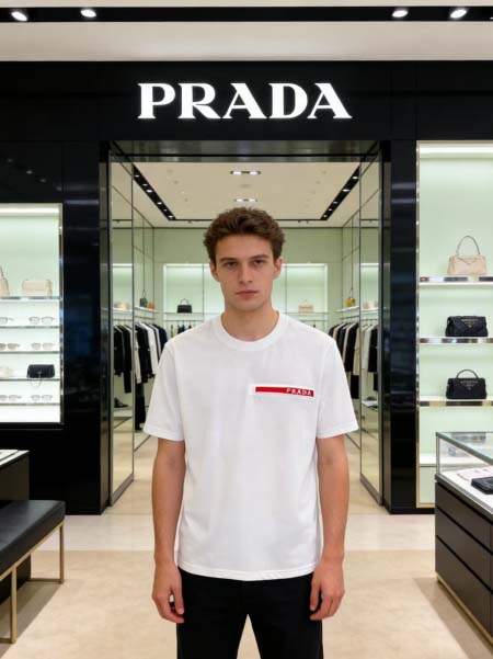 2026年3月31日入荷新作Prada半袖Tシャツ春夏高品質超厳選★入手困難/LD工場