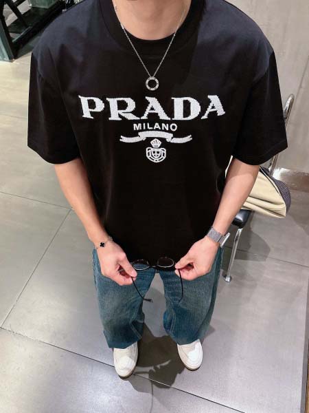 2026年3月31日入荷新作Prada半袖Tシャツ春夏高品質超厳選★入手困難/LD工場
