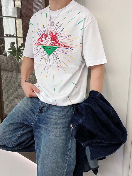 2026年3月31日入荷新作Prada半袖Tシャツ春夏高品質超厳選★入手困難/LD工場