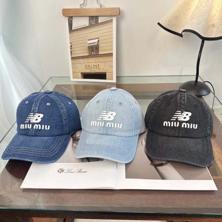 2026年3月22日入荷早春新作Miumiu帽子／野球帽ファ...