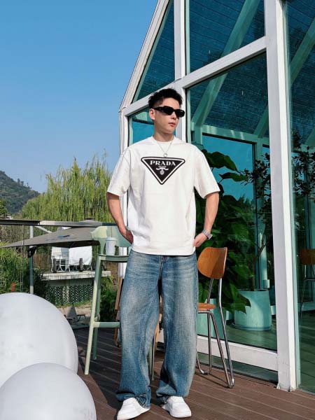 2026年3月28日入荷新作Prada半袖Tシャツ春夏高品質...