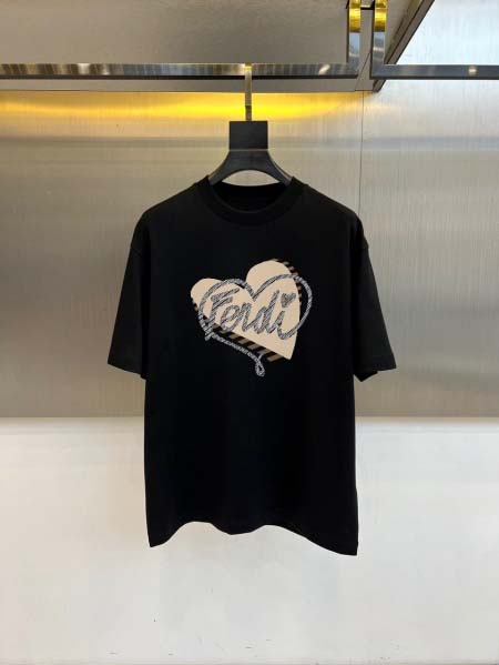 2026年4月16日新作FENDI半袖 tシャツ高品質/誕生日プレゼント/FF工場M-3XL