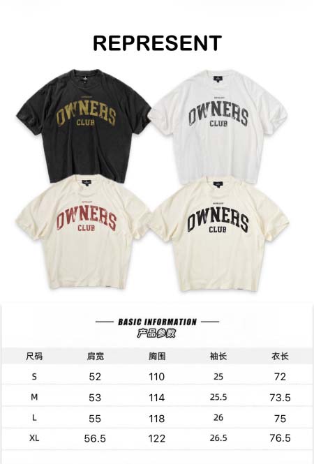 2026年4月13日春夏入荷新作REPRESENT短袖Tシャ...