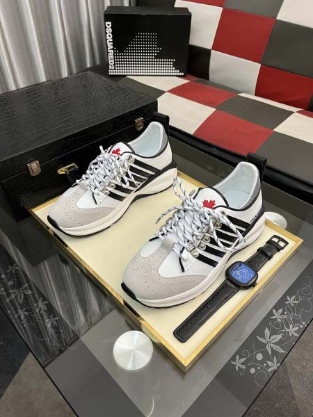 2026年5月8日入荷新品Dsquared2カジュアルシューズ/スニーカー｜メンズ靴人気本革製ギフト/誕生日/TL工場