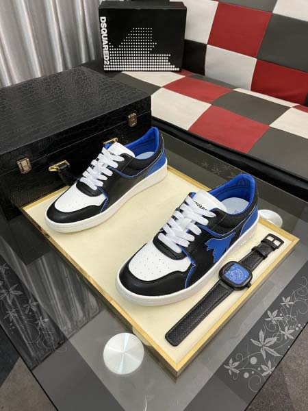 2026年5月8日入荷新品Dsquared2カジュアルシューズ/スニーカー｜メンズ靴人気本革製ギフト/誕生日/TL工場