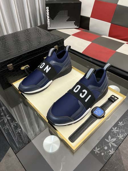 2026年5月8日入荷新品Dsquared2  カジュアルシューズ/スニーカー｜メンズ靴人気本革製ギフト/誕生日/TL工場