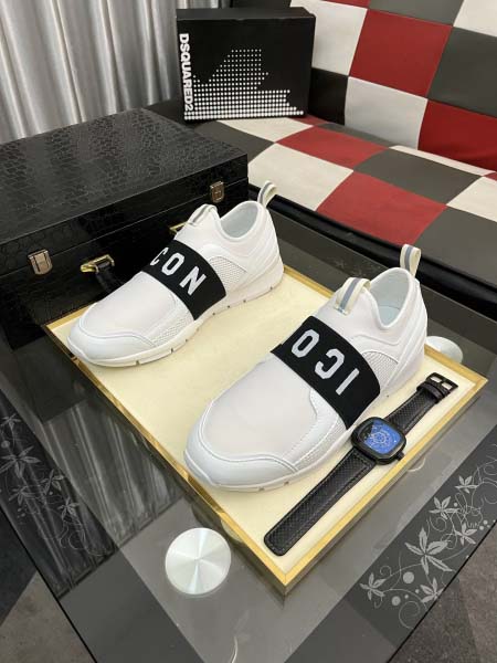 2026年5月8日入荷新品Dsquared2  カジュアルシューズ/スニーカー｜メンズ靴人気本革製ギフト/誕生日/TL工場