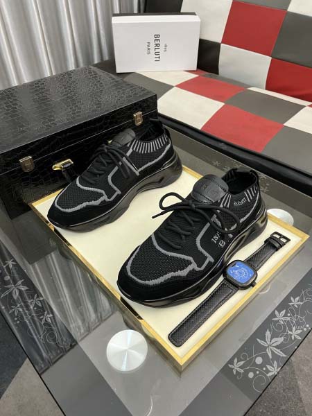 2026年5月8日入荷新品BERLUTIカジュアルシューズ/スニーカー｜メンズ靴人気本革製ギフト/誕生日/TL工場