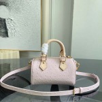 2026年5月11日入荷Louis Vuitton バッグN81879 Nano Speedy  Speedy   Monogram Empreinte   Monogram    16.0 x 10.0 x 7.5  高品質新作/誕生日プ