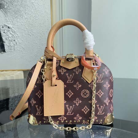 2026年5月11日入荷Louis Vuitton バッグ Alma Trunk BB st 1908   Monogram Origine 19 x 11 x 22 高品質新作/誕生日プレゼント/XS工場