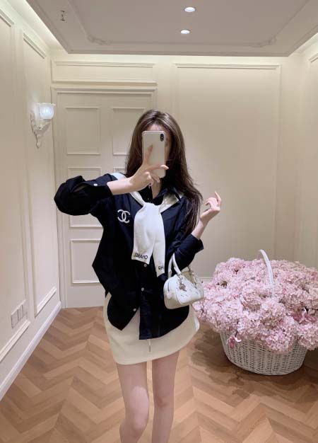 2026年10月15日入荷秋冬新作Chanelシャツ女性用フ...