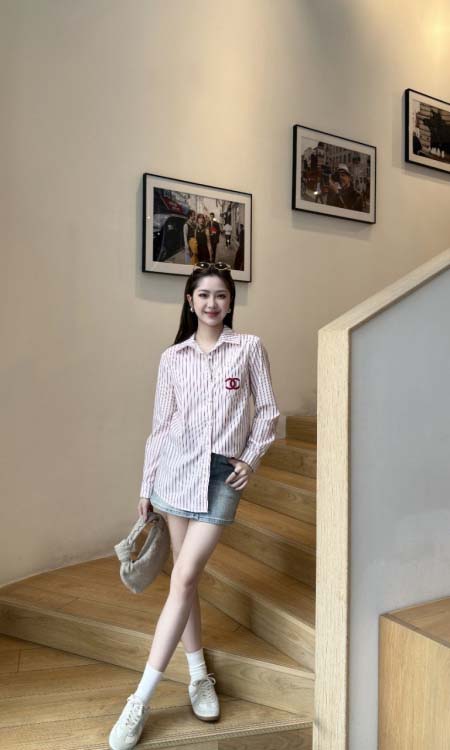 2026年10月15日入荷秋冬新作Chanelシャツ女性用フ...